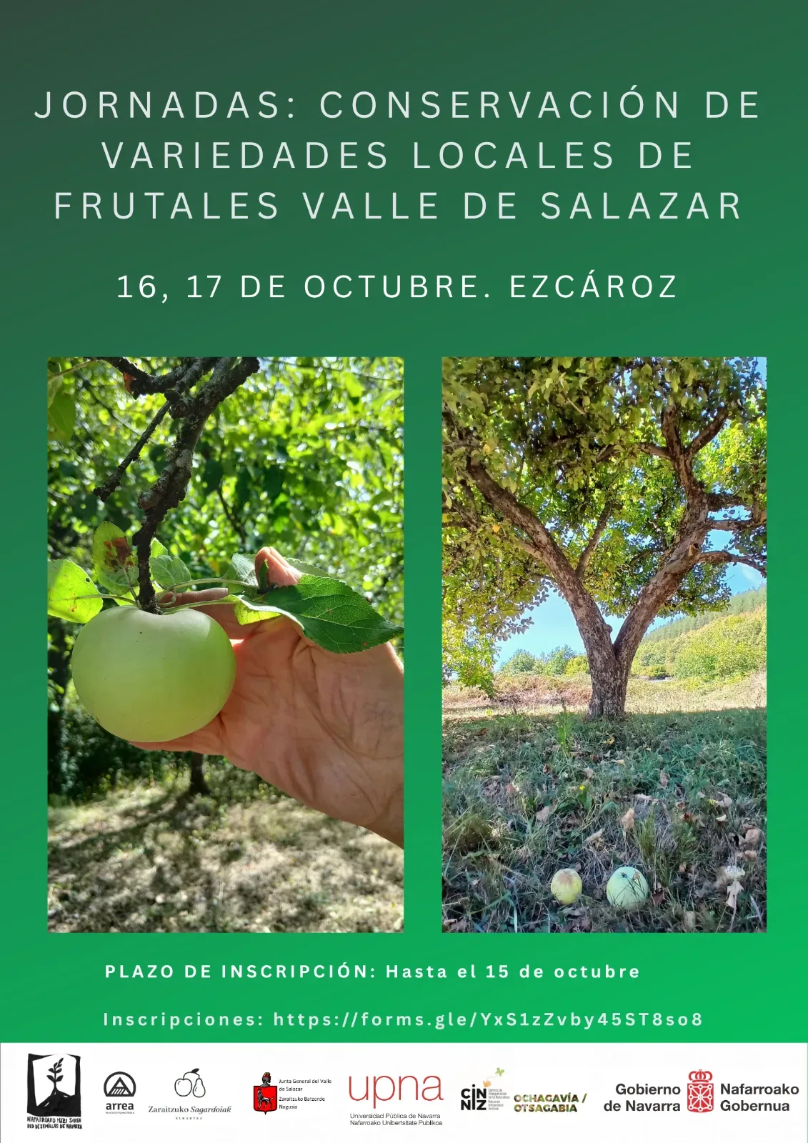 Cartel de las jornadas: 16 y 17 de octubre en Ezcároz